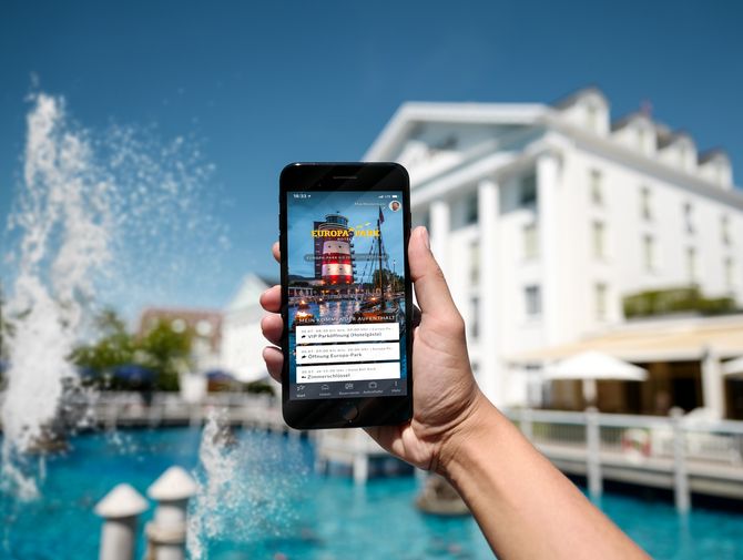 Die neue Hotel-App vom Europa-Park Hotelresort. Bild: Europa-Park